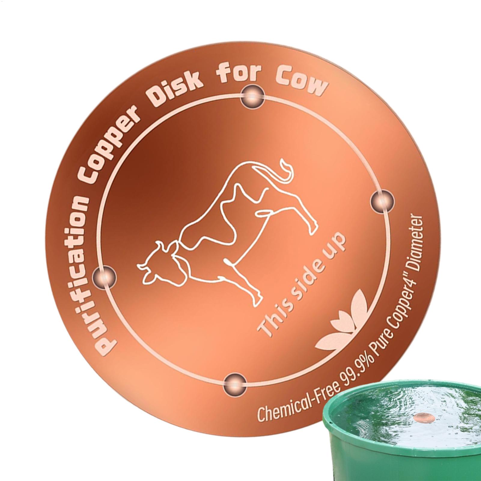Farming & Agriculture Word Stacks - Copper Disk for Drinking Water 4
