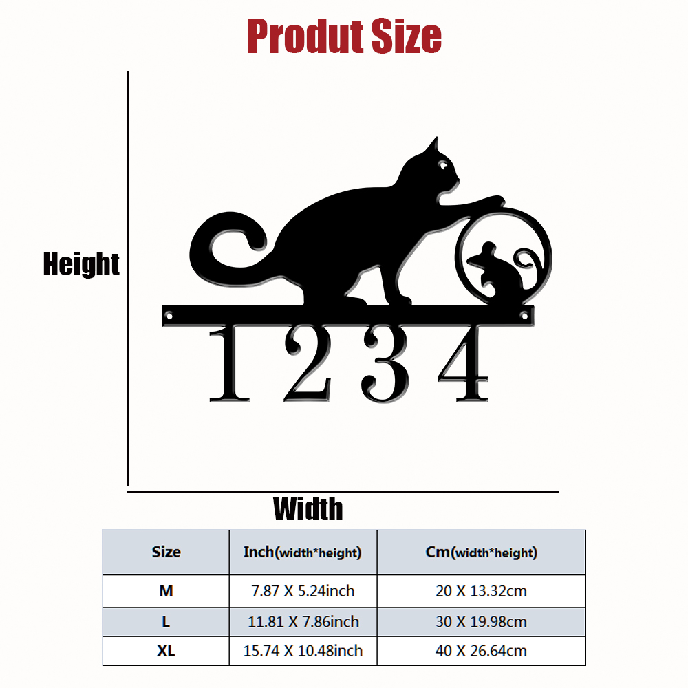 1Pc Custom cat Metal Door Stre - Farming & Agriculture Word Stacks 评论和价格