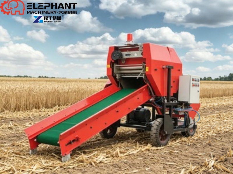 Farm Household Mini Round Hay  - Silage Baler Machine 评论和价格