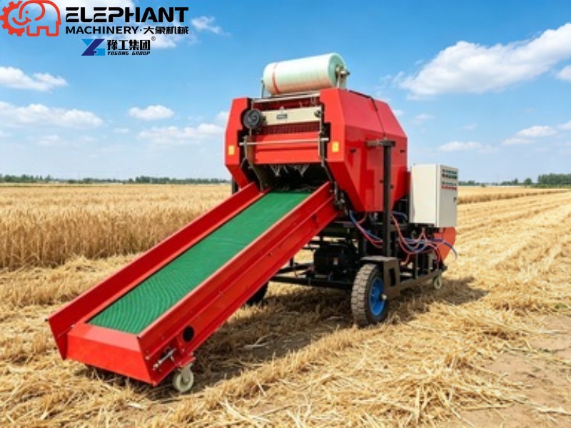 Mini Round Hay Baler Small Rol - Silage Baler Machine 评论和价格