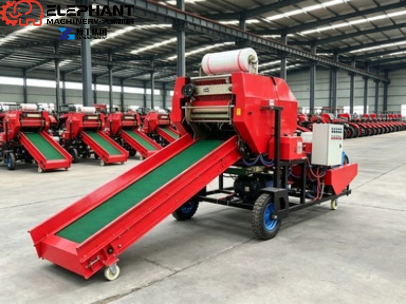 Mini Round Hay Baler Small Rol - Silage Baler Machine 评论和价格