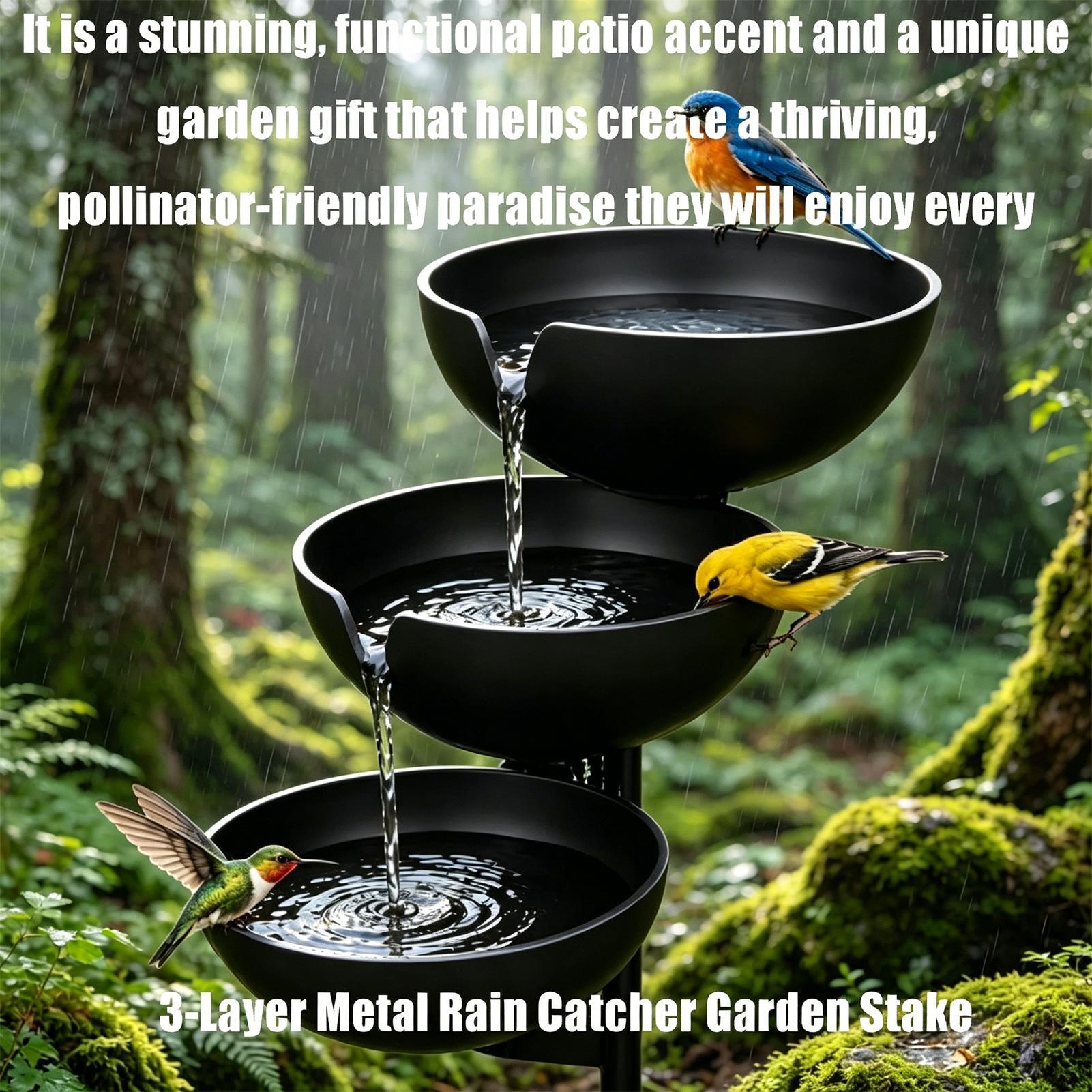 Rain Catcher Garden Stake 3-Ti - Farming & Agriculture Word Stacks 评论和价格